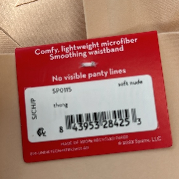 SPANX | Undie-tectable® Smoothing Thong, in Soft Nude, Size S, NWT - Picture 5 of 11